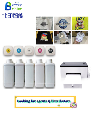 Inkjet Printer T-shirt Textile Pigment Five Color Ink Printer Dtf Printer Film Ink For Inkjet L1800 Xp600 4720 i3200