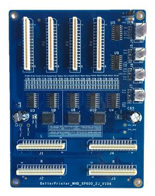Network Port XP600 Double Head Inkjet Printer Board for Photo Flatbed Printer